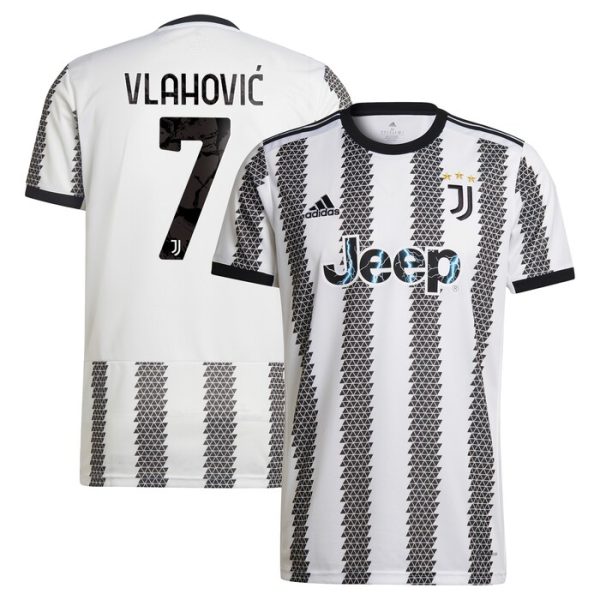 Duan Vlahovic Juventus 2022/23 Home Replica Player Jersey - White